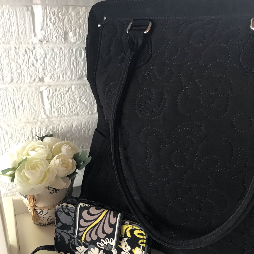Vera Bradley Black Quilted Bag